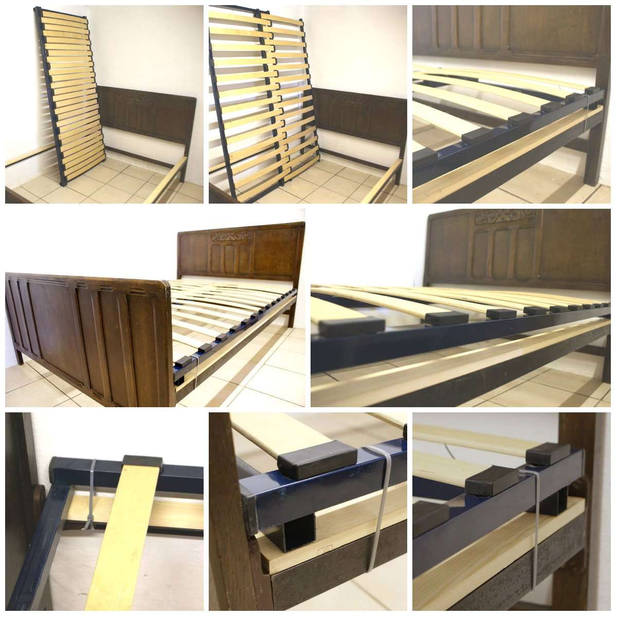 Place the adjustable bed base on each corner of the bed