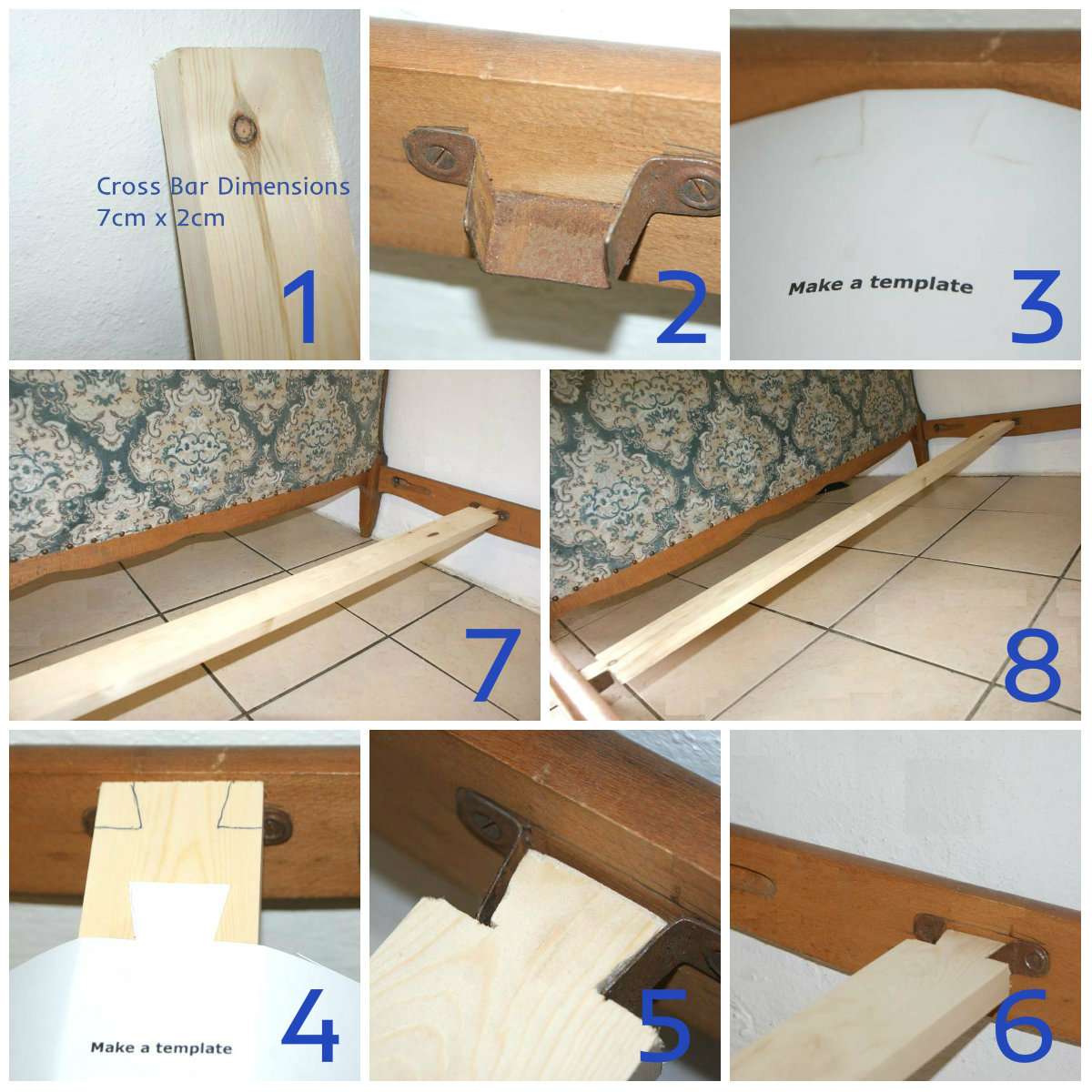 Making Cross Bars For Your French Bed