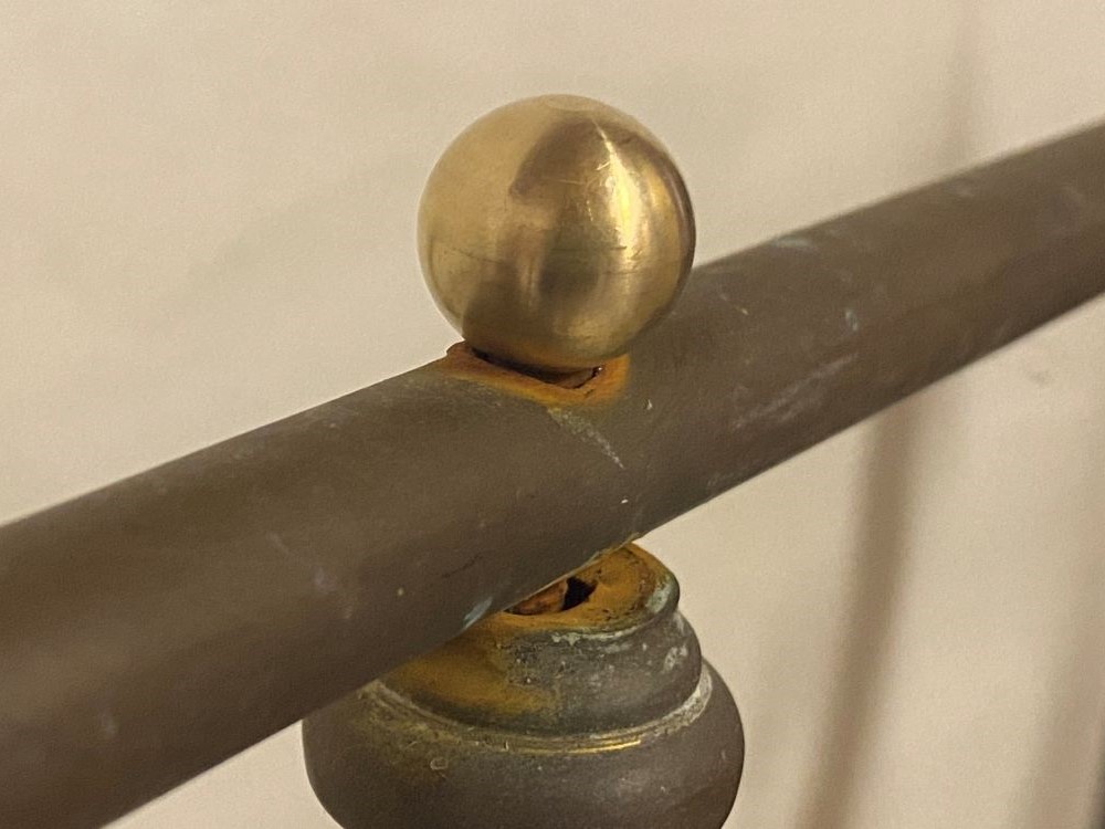 Furniture Knowledge Brass Bed Finial Ball With Washer Mount Bracket – Antique Post Hardware (B-9401)