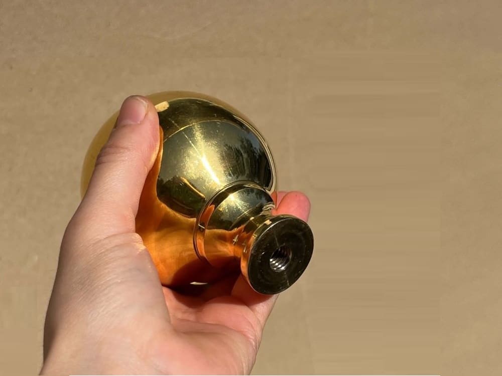 Brass Bedknob Finial Diameter 3 Inches