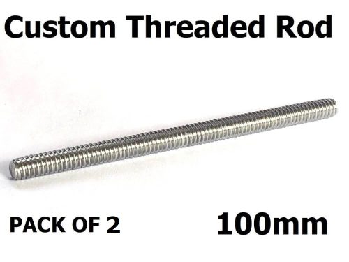 Custom Threaded Rod 100mm PK 2