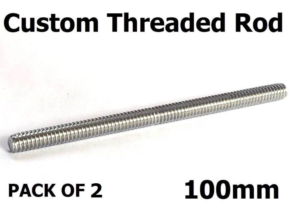 Custom Threaded Rod 100mm PK 2